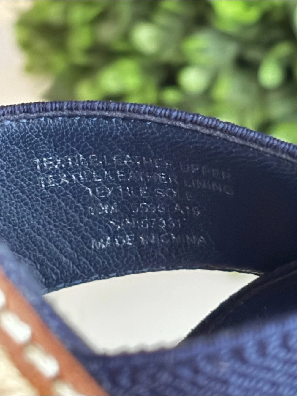 Tory Burch Navy Elastic Crisscross Espadrille Sandals size 10